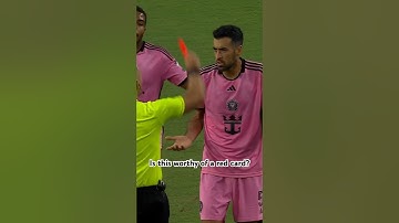 Referee SENDS OFF Sergio Busquets @intermiamicf down to 10 men