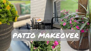 SMALL PATIO MAKEOVER | EARLY SUMMER OUTDOOR DECORATING | SPRING & SUMMER PATIO DECOR | 2024 SUMMER