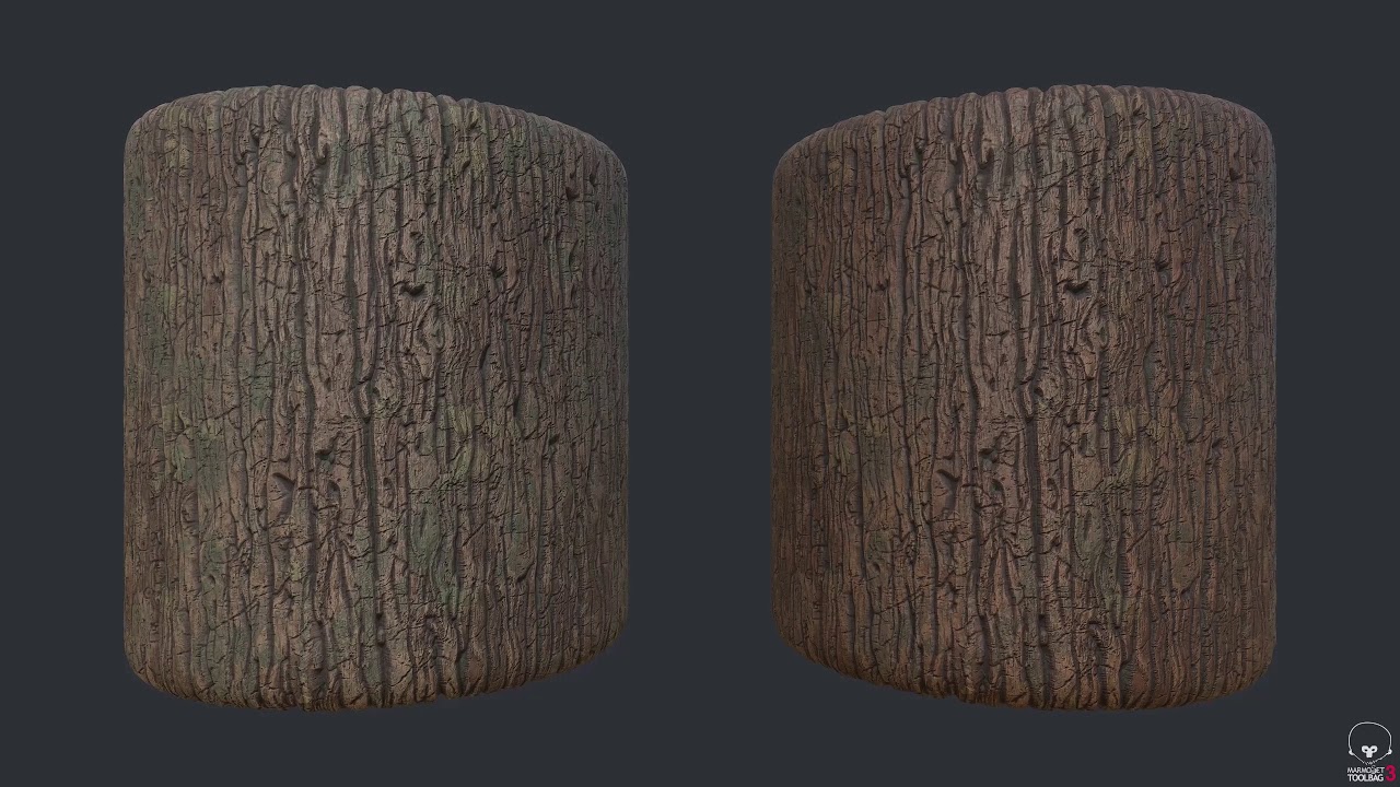 Bark Substance Material - YouTube