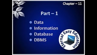 TN 12th computer science(chapter - 11)Database concepts(part 1)