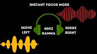 Instant Focus Mode | Deep Work & Productivity with 40Hz Gamma Binaural Beats (1 Hour )