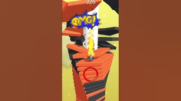 stack ball ⚽ Mobile Gameplay 😁 #stackball #shorts #shortvideo