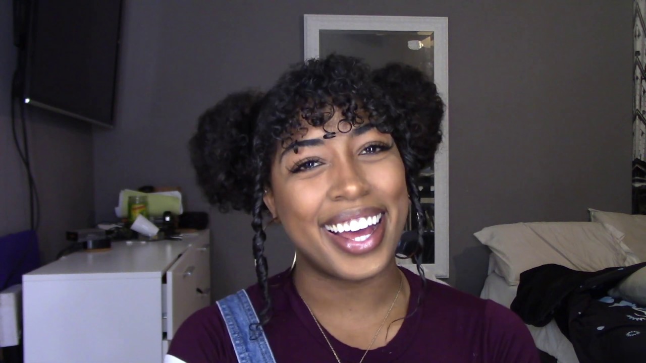 Curly Tings: Glam Space Buns New Hairstyle (YAY or NAY?!) - YouTube