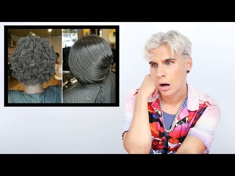 Hairdresser Reacts To Silk Press On 4C Hair