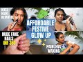 I did AFFORDABLE Festive GLOW UP Routine ✨| NUDE Ombre Nails, Nose Hair Trim, Bouncy Hair Curls