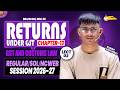 Returns Under GST BCOM 2026 | Ch 13 GST &amp; Customs Law 2026 | BBA/BCOM | Regular/sol Ncweb
