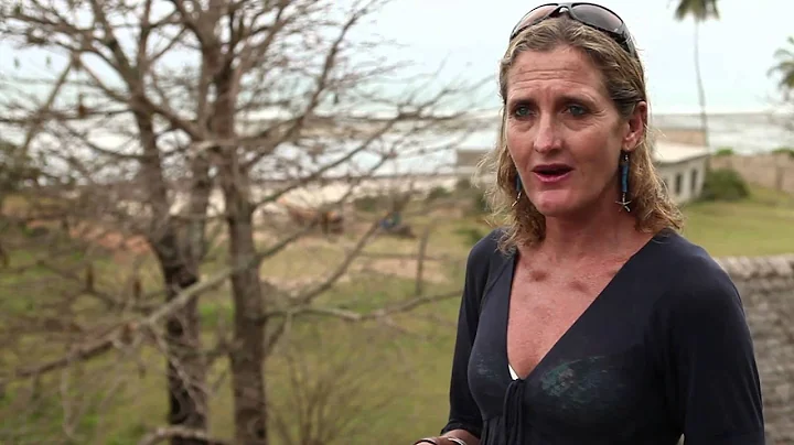 Ocean Sole founder, Julie Church, speaks at the In...