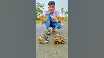 RC Excavator and TFC RC Dumper Truck Ki Testing