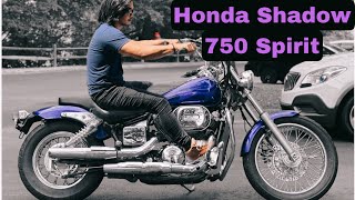2003 Honda Shadow 750 Spirit Walk Around & Test Drive ( Purple Flames )