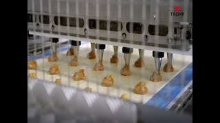 High capacity industrial filled pastry production line  bakeoff cheese rolls and apple turnovers