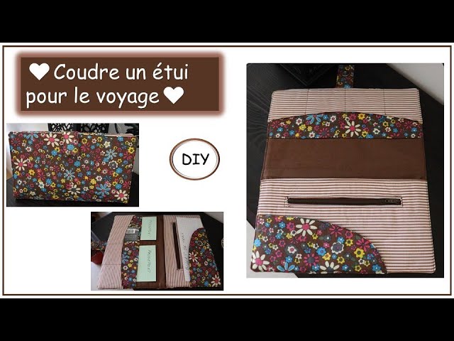 Pochette de rangement pour CD de voyage - tuto 