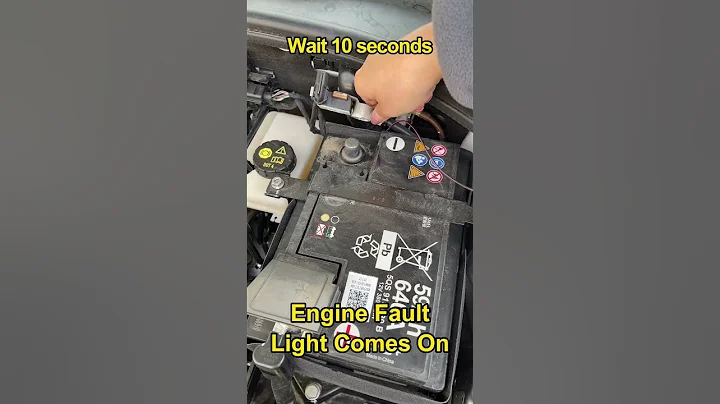 Release the negative terminal of the battery for 10 seconds and the engine fault light will go out