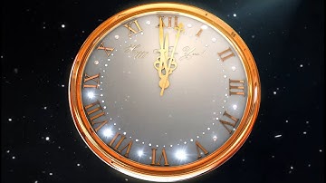 Happy New Year CLOCK 2021  Countdown Timer with Sound Effects +  Fireworks 4K