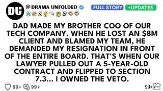 My Dad Gave My Brother The Family Company—Then Called Me When He Lost An $8m Client.