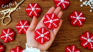It's so Cute 💖🌟 Everyone Loves These Beautiful Yarn Flowers - Easy Way to Make Them with Hair Comb