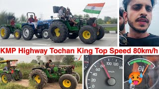 🔥Going Tochan tunamant 170km in up bulandshahr, John Deere 5050D top speed, full enjoy