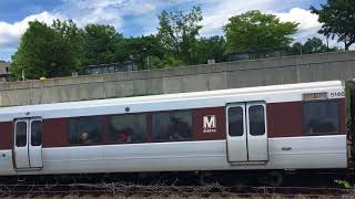 WMATA Metrorail Breda 3000 Series Cars leaving Grosvenor-Strathmore Station