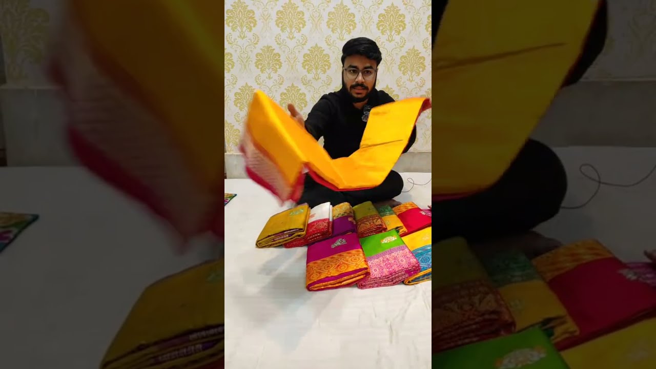 Bomkai Silk & Tussar Jari Par Ручная роспись/Номер бронирования-8710030592