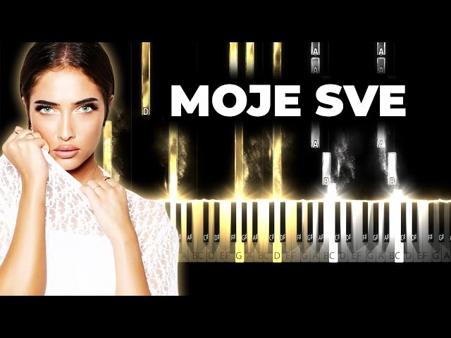 HAVA - Moje Sve karaoke instrumental piano cover, lyrics class=