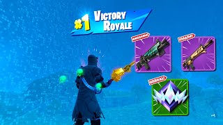 High Elimination Unreal Ranked Solo Win Gameplay (Fortnite Chapter 5 Season 2 Zero Builds)