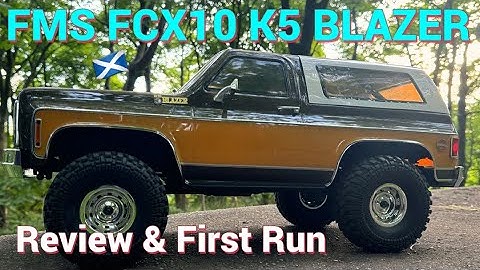 FMS FCX10 CHEVROLET K5 BLAZER Review and First Run