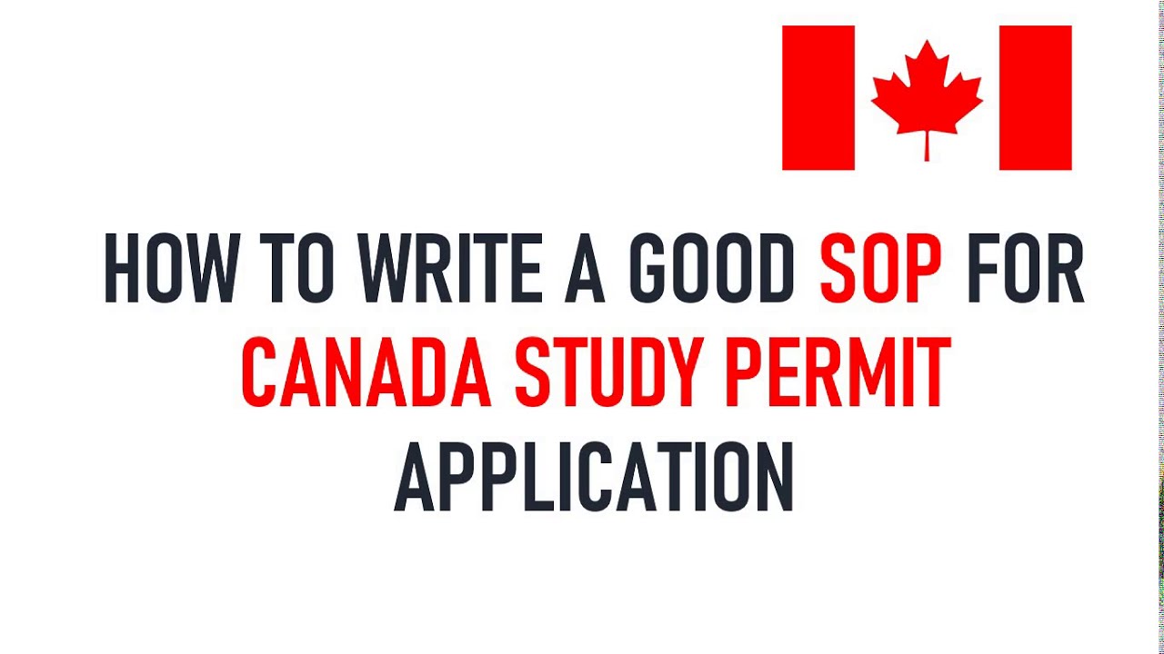 How to write a good SOP for Canada Study Visa - YouTube