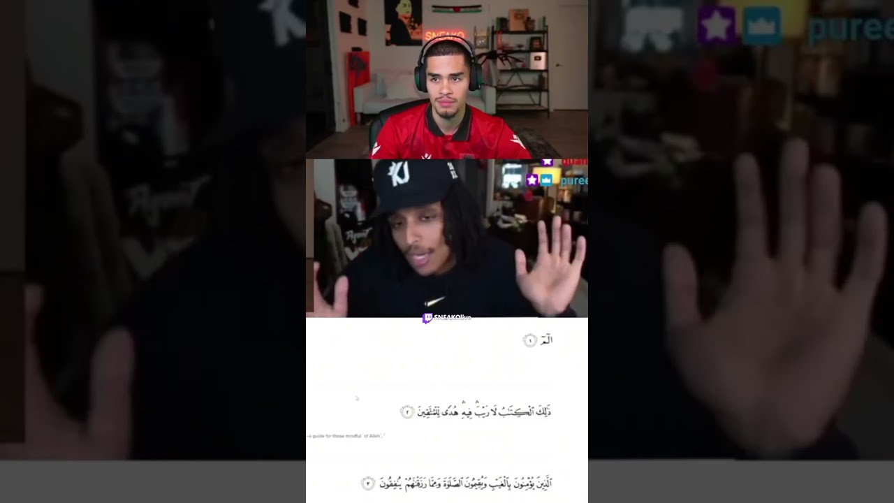 SNEAKO reacts to Agent reading the Quran