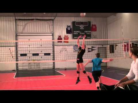 Sara Blasier Sept 2010 jump setting back 1's with ...