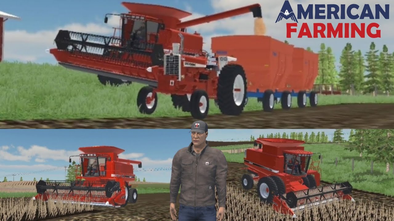 Rolling with Soybean Harvest | American Farming Old School Series - YouTube