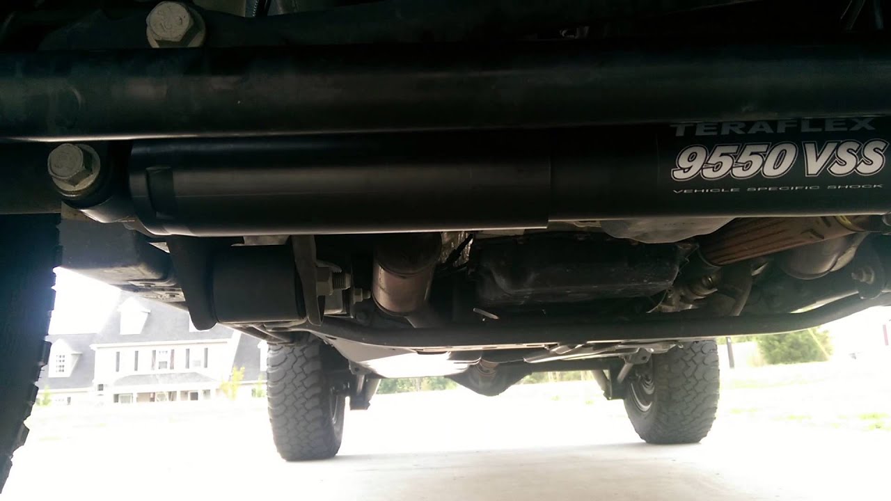 Teraflex 9550 steering stabilizer on jeep jk YouTube