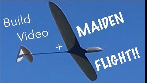 Mini Ultralight Balsa DLG - Build Walkthrough and MAIDEN FLIGHT!
