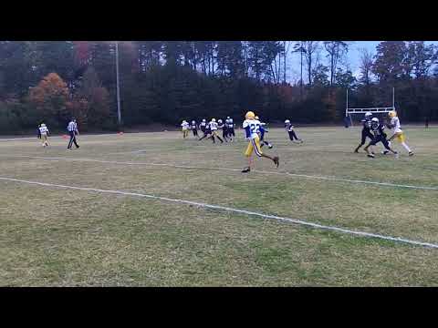 Incomplete Pass by Kernodle Cougars vs. Eastern Guilford Wildcats. EG 31, Kernodle Middle School 0.