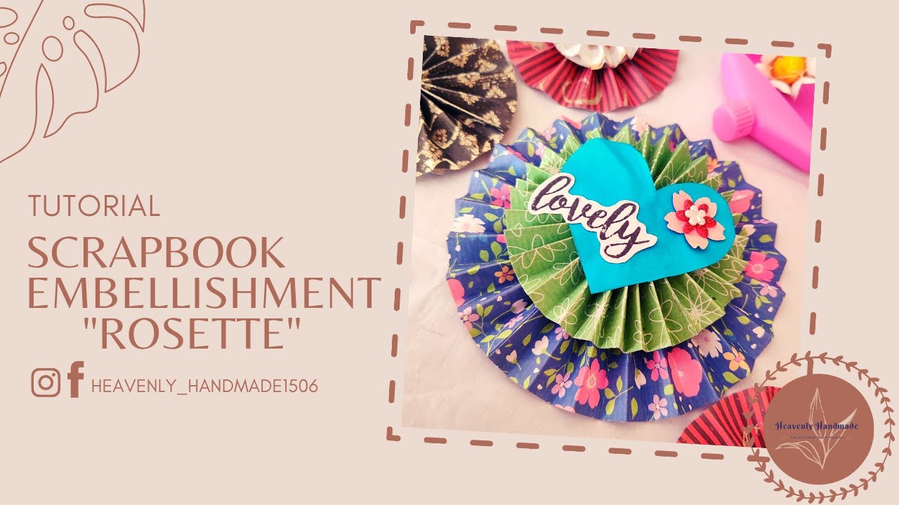 How to make Scrapbook Embellishments Rosette Tutorial tutorial 