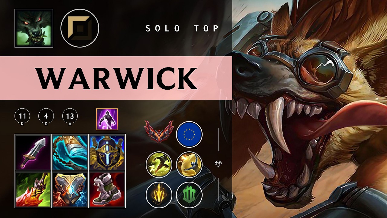 Warwick Top vs Renekton - EUW Grandmaster Patch 26.04