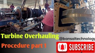 Turbine overhauling procedure part1 | Turbine maintenance | sand blasting