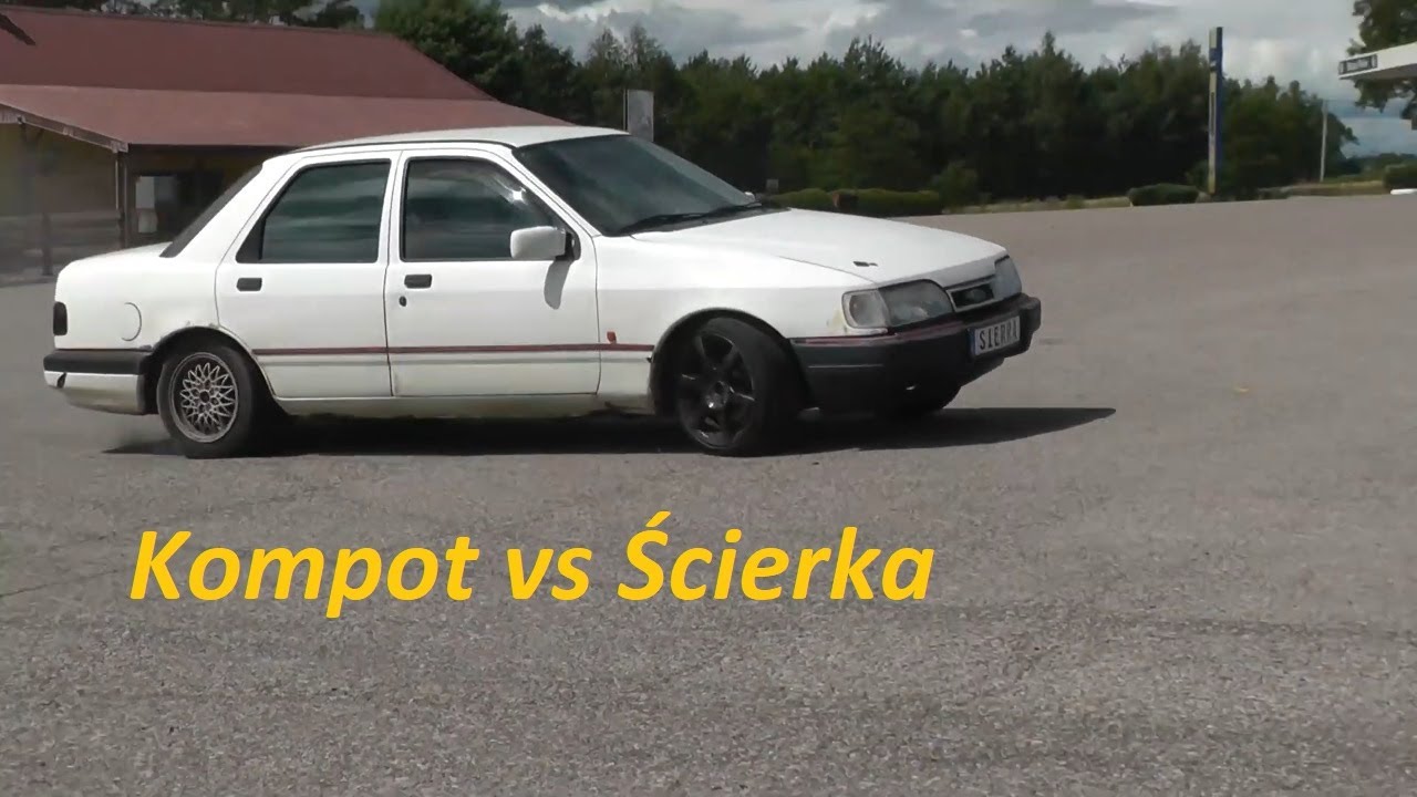 Bmw e36 vs Ford Sierra drift - YouTube