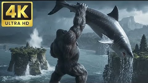 KONG VS MEGALODON: The Ocean Deep Sea Battle ! | King Kong Movie