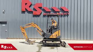 HITACHI ZX17 U-2 - 1.9T MINI EXCAVATOR - RS MACHINERY HIRE AND
