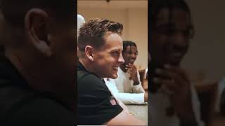 Joe Burrow on who better WR? Jamar chase or Justin Jefferson!?