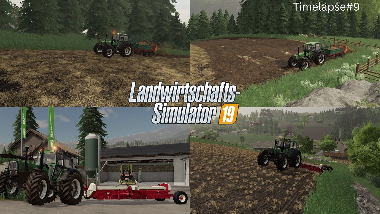 Ls 19 Walchen Seasons Stoppeln mulchen und Miststreuen 😍💨🚜👌💩Timelapse #8 