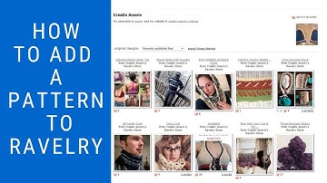 How to Add a Pattern to Ravelry