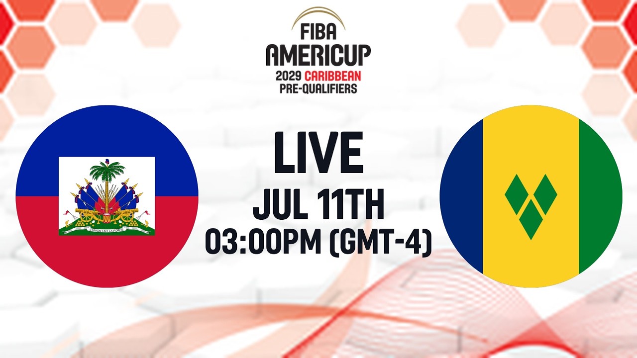 Group Phase | HAI v VIN | Full Basketball Game | FIBA AmeriCup 2029 Caribbean Pre-Qualifiers 2029