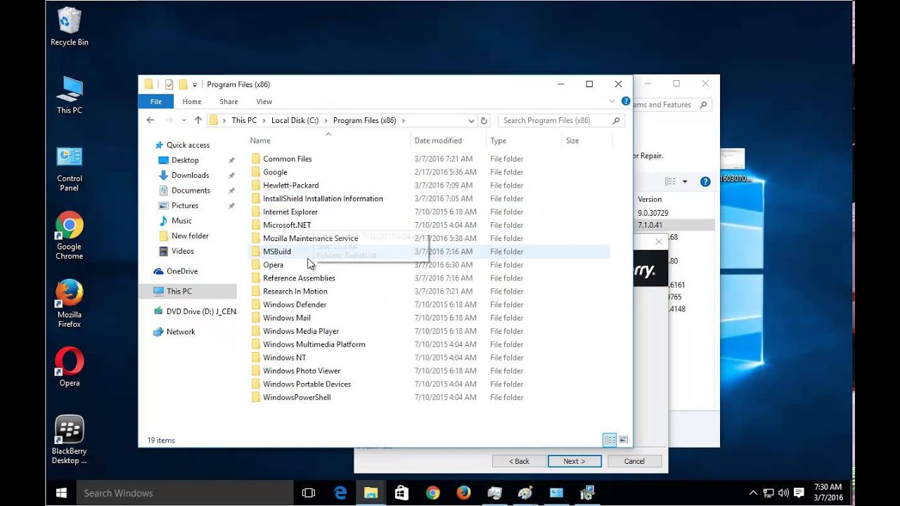 Uninstall Blackberry Desktop Software on Win 10 YouTube