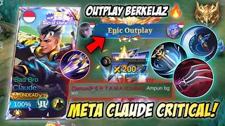 OUTPLAY SUPER MAHAL! CLAUDE GW SAMPE DIGANK MULU JIRR LAH🗿 | TOP GLOBAL CLAUDE - MLBB