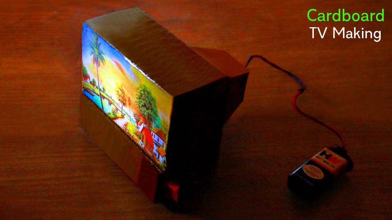 Making Tv How to make LED TV at home With Cardboard - Cardboard TV -TV Making ...