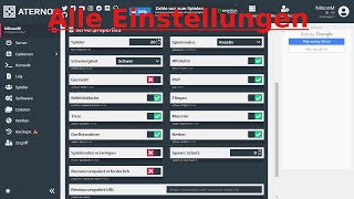 Alle Einstellungen vom kostenlosen Minecraft Aternos Server // NilsonM Resimi