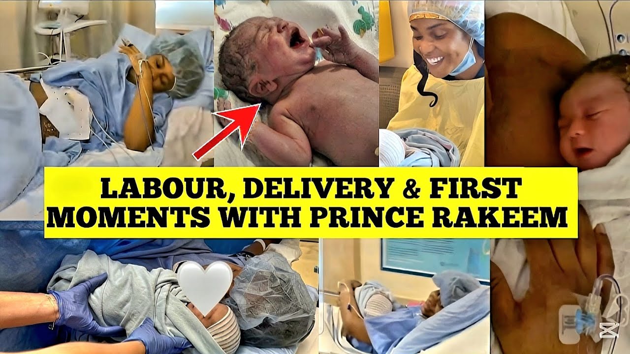 PRISCILLA OJO SHARES EMOTIONAL LABOUR AND DELIVERY VIDEOS | FIRST MOMENTS WITH PRINCE RAKEEM 