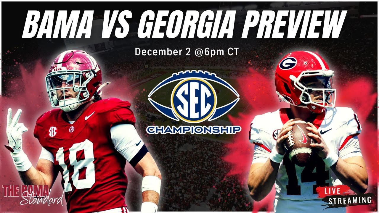 LIVE: Alabama vs Georgia SEC Championship Preview with Trent Richardson & Reggie Ragland