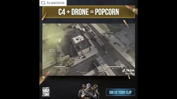 C4 + DRONE = POPCORN #cod #shorts #warzone