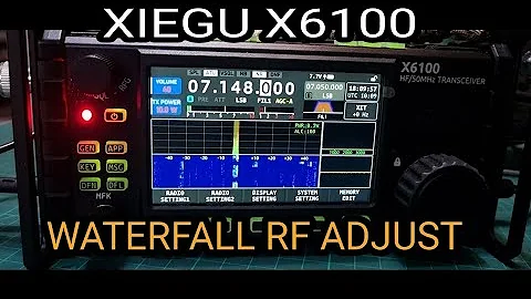 XIEGU X6100 , WATER FALL SENSITIVITY